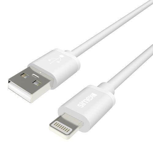 Simex Universal Lightning Stream Data Kablosu SPK-02 Beyaz 1.2mt