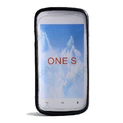 One S ile Uyumlu Silikon Arka Koruma Paneli Siyah Klasik