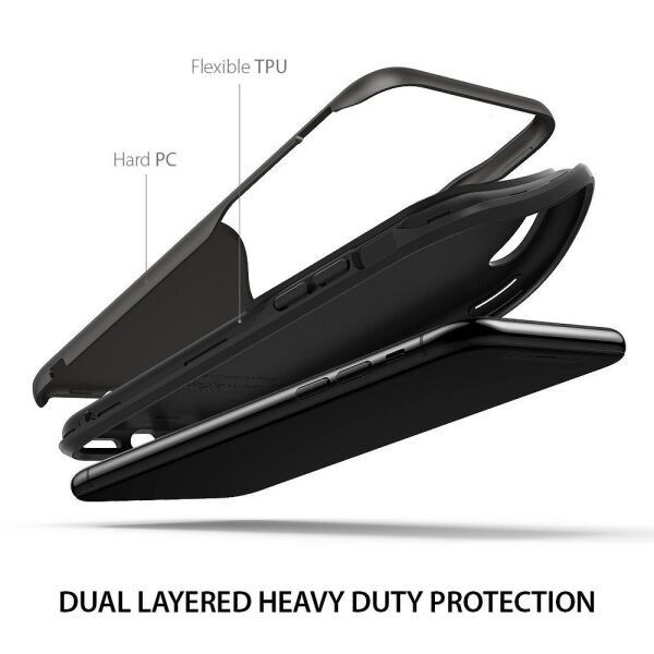 Ringke Wave iPhone X ile Uyumlu KIlıf Metallic Chrome