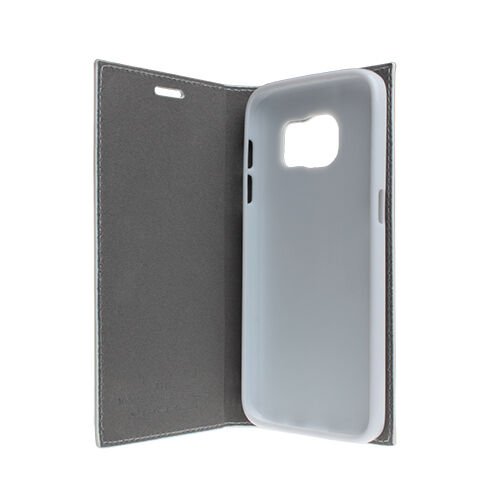 Galaxy S7 ile Uyumlu Kılıf Elite Serisi Yan Model Kapaklı Beyaz