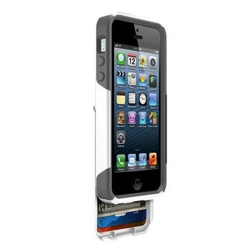 Otterbox iPhone SE/5S/5 ile Uyumlu Commuter Wallet Kılıf Gri-Beyaz