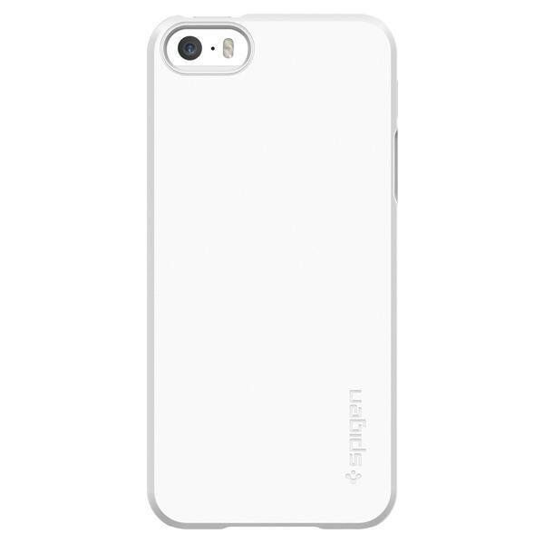 Spigen iPhone 5,5s,SE ile Uyumlu Kılıf Thin Fit Shimmery White