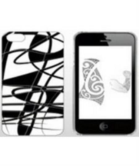 Dexim Dla235W Abstract iPhone 5 ile Uyumlu Kılıf Siyah