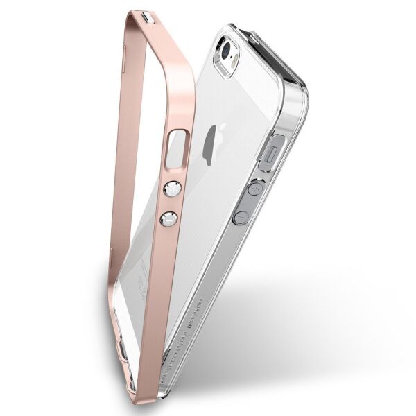 Spigen iPhone 5,5s,SE ile Uyumlu Kılıf Neo Hybrid Crystal Rose Gold
