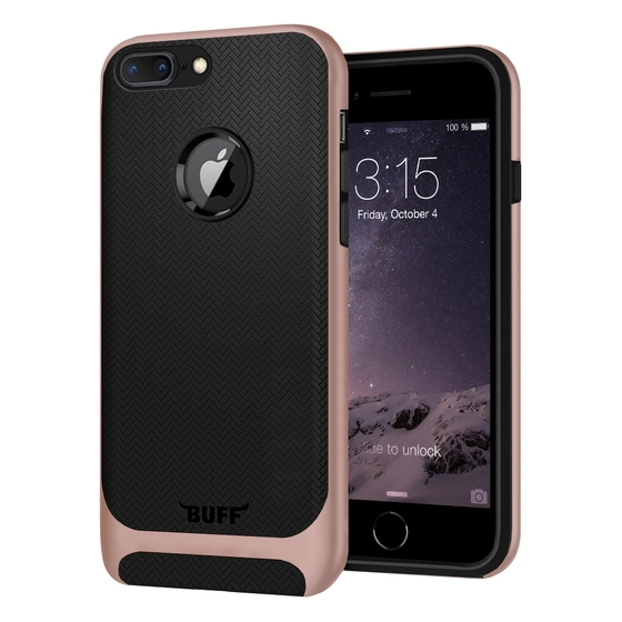 Buff iPhone 7 Plus ile Uyumlu New Armor Kılıf Rose Gold