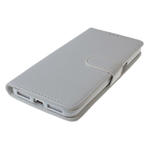 Discovery 2 ile Uyumlu Yan Model Kapaklı Deri Kılıf Beyaz