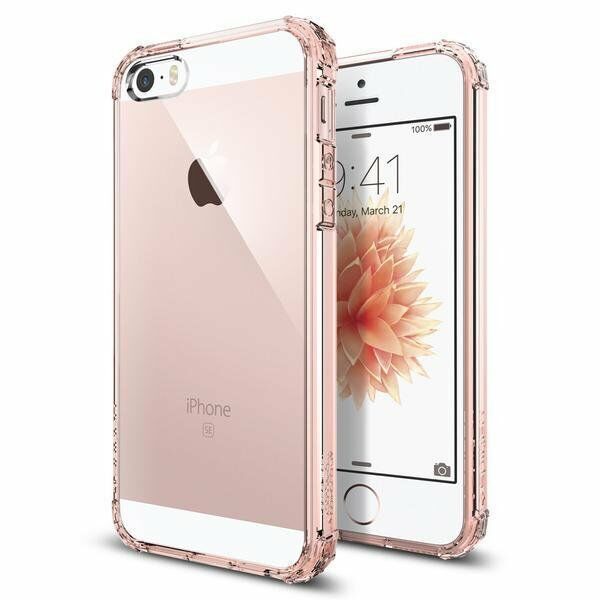 Spigen iPhone 5,5s,SE ile Uyumlu Kılıf Crystal Shell Rose Crystal