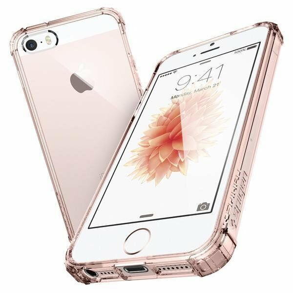 Spigen iPhone 5,5s,SE ile Uyumlu Kılıf Crystal Shell Rose Crystal