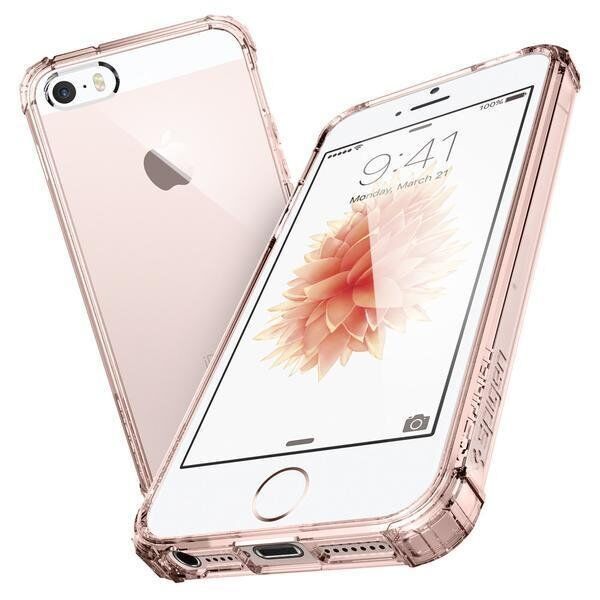 Spigen iPhone 5,5s,SE ile Uyumlu Kılıf Crystal Shell Rose Crystal