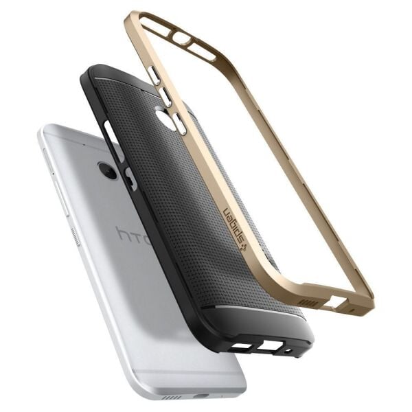 Spigen 10 ile Uyumlu Kılıf Neo Hybrid Champagne Gold