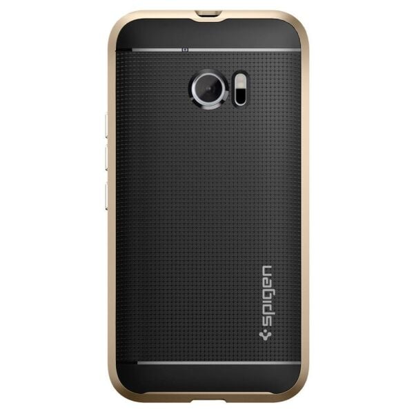 Spigen 10 ile Uyumlu Kılıf Neo Hybrid Champagne Gold
