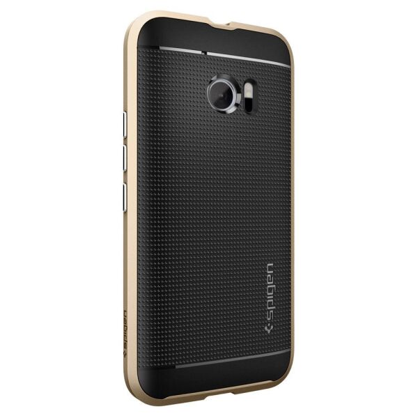 Spigen 10 ile Uyumlu Kılıf Neo Hybrid Champagne Gold