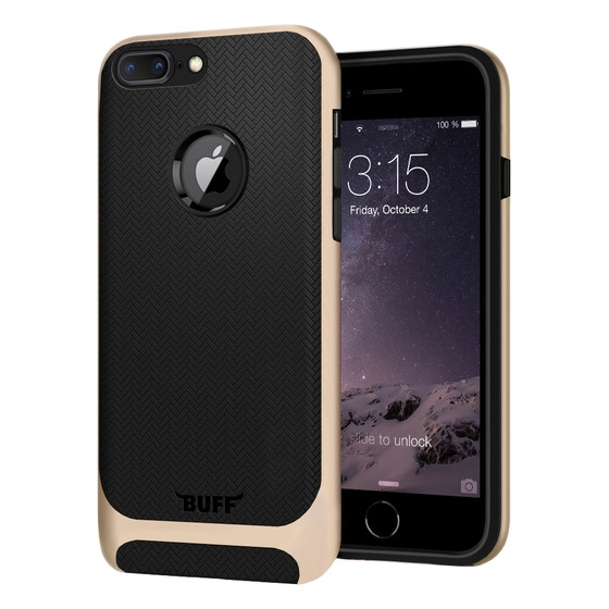 Buff iPhone 7 Plus ile Uyumlu New Armor Kılıf Gold