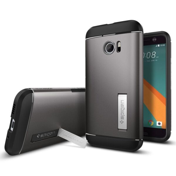 Spigen 10 ile Uyumlu Kılıf Slim Armor Gun Metal