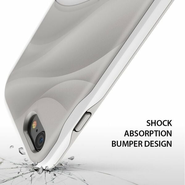 Ringke Wave iPhone 7/8 ile Uyumlu KIlıf Gray White