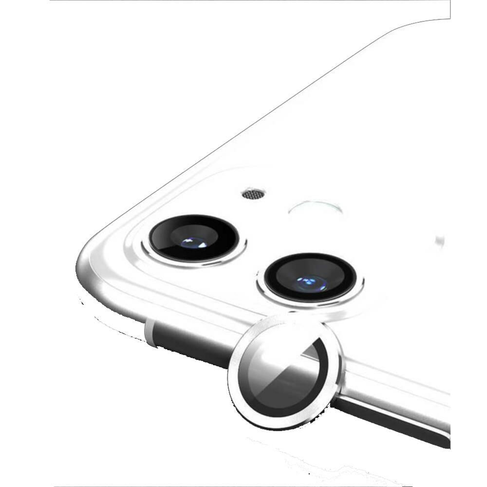 Zore iPhone 11 ile Uyumlu Metal Kamera Koruyucu Gümüş