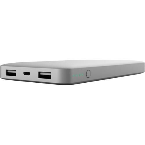 Belkin 10000 mAh Çift Çıkışlı Hızlı Powerbank Taşınabilir Şarj Cihazı (2.4A ve 3.4A) Gümüş