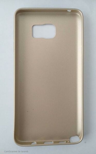 Jopus Galaxy Note 5 ile Uyumlu Soft Oil Silikon Kılıf Gold JS-108