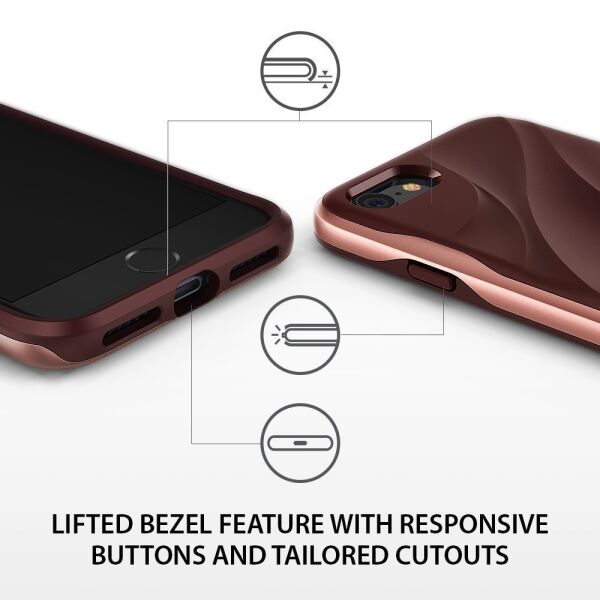 Ringke Wave iPhone 7/8 ile Uyumlu KIlıf Rose Blush