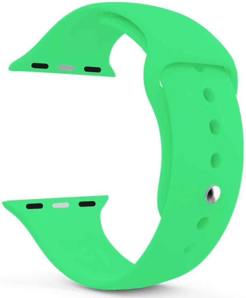 Apple Watch ile Uyumlu Series 3 42mm Silikon Kordon Yeşil