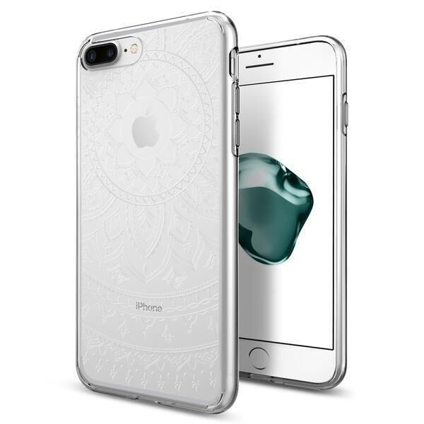 Spigen iPhone 7 Plus / 8 Plus ile Uyumlu Kılıf Liquid Crystal Shine Series Shine Clear