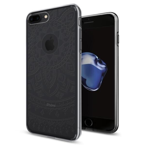 Spigen iPhone 7 Plus / 8 Plus ile Uyumlu Kılıf Liquid Crystal Shine Series Shine Clear