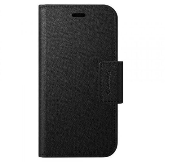 Spigen iPhone 12 / iPhone 12 Pro ile Uyumlu Kılıf, Caseology Câlin Saffiano Saffiano Black