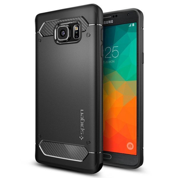 Spigen Galaxy Note 5 ile Uyumlu Kılıf Rugged Armor