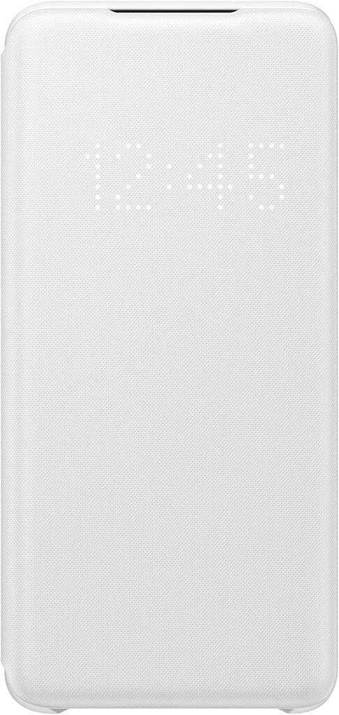 Galaxy S20 ile Uyumlu LED View Kılıf Beyaz EF-NG980PWEGTR