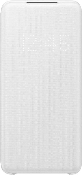 Galaxy S20 ile Uyumlu LED View Kılıf Beyaz EF-NG980PWEGTR