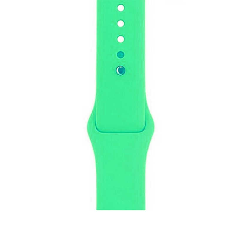 Zore Apple Watch ile Uyumlu 42mm Silikon Kayış Su Yeşili