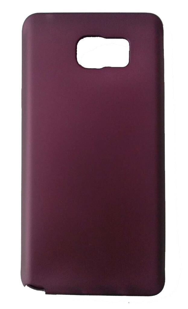 Jopus Galaxy Note 5 ile Uyumlu Soft Oil Silikon Kılıf Mor JS-108