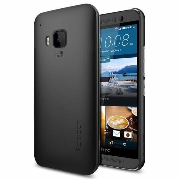 Spigen One M9 ile Uyumlu Kılıf Thin Fit Ultra İnce Smooth Black