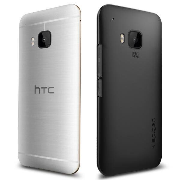 Spigen One M9 ile Uyumlu Kılıf Thin Fit Ultra İnce Smooth Black