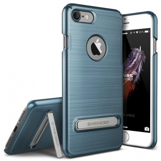 VRS iPhone 7 ile Uyumlu Simpli Lite Kılıf Steel Blue
