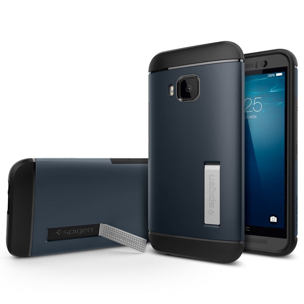 Spigen One M9 ile Uyumlu Kılıf Slim Armor Metal Slate