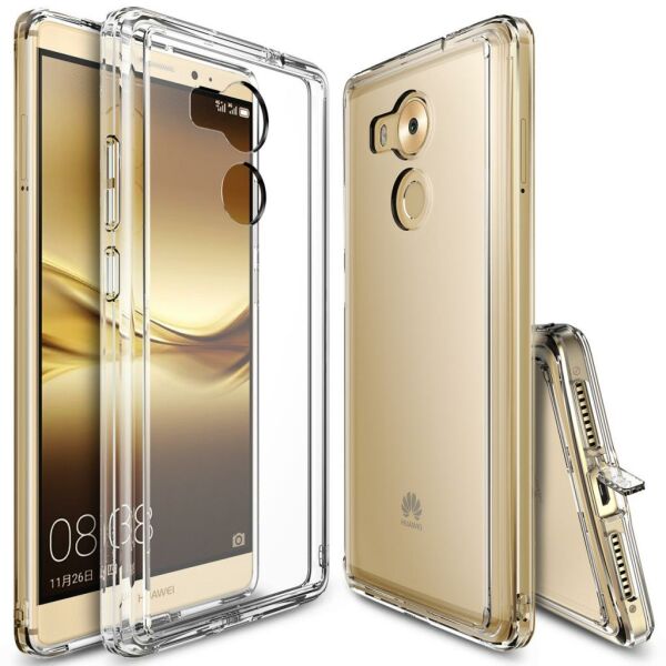Ringke Fusion Mate 8 ile Uyumlu Kılıf Crystal Clear TPU Bumper Extra Darbe Emici