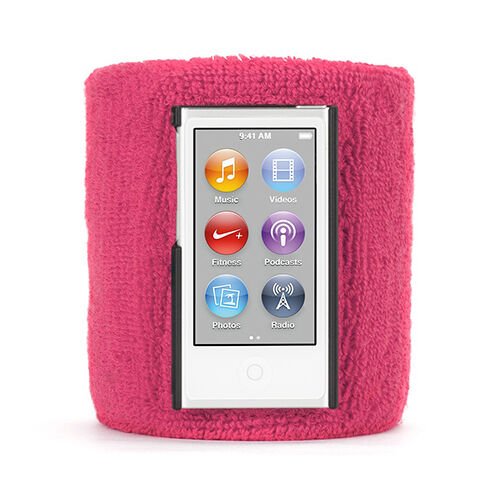 Griffin iPod nano 7 ile Uyumlu Sportcuff Bilek Bandı Kılıf Pembe RE37256