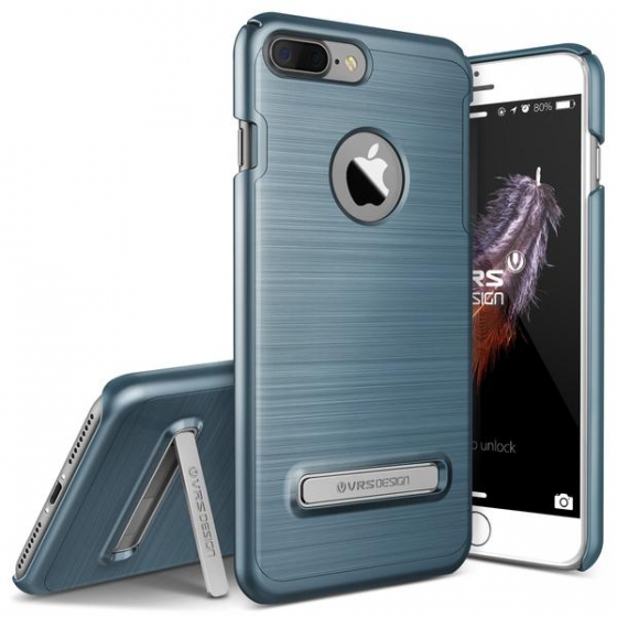 VRS iPhone 7 Plus ile Uyumlu Simpli Lite Kılıf Steel Blue