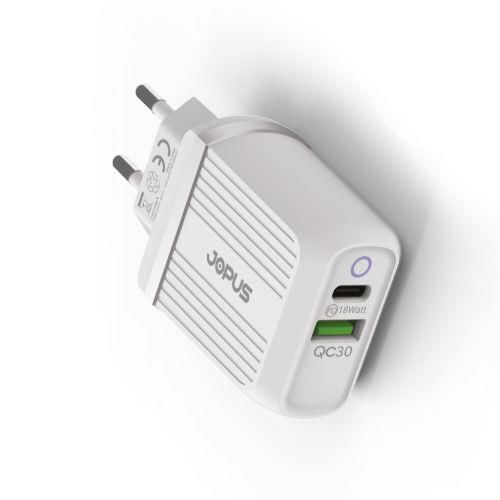 Jopus Universal JO-PD01 Pdshot Pd / Qc 18W Ev Şarj Cihazı Beyaz