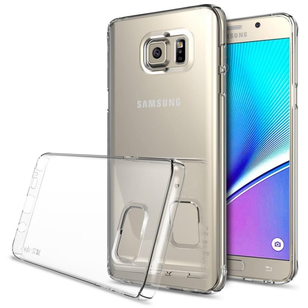 Ringke Slim Galaxy Note 5 ile Uyumlu Kılıf Crystal Clear 4 Tarafı Saran İnce Şık Tasarım