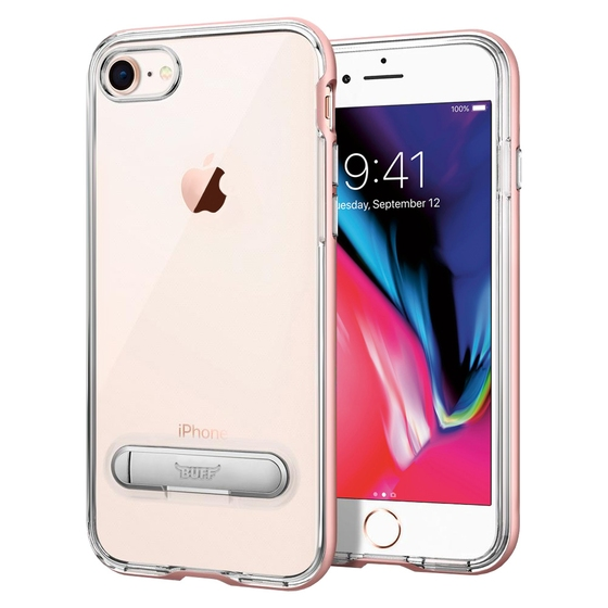 Buff iPhone 8/7 ile Uyumlu Air Bumper Kılıf Rose Gold