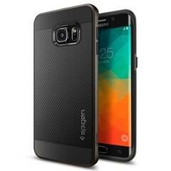 Spigen Galaxy S6 Edge Plus ile Uyumlu Kılıf Neo Hybrid Carbon Gun Metal