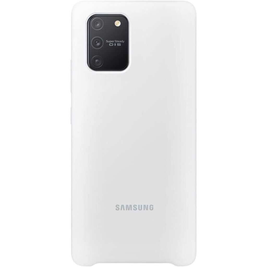 Galaxy S10 Lite ile Uyumlu Silikon Kılıf Beyaz EF-PG770TWEGWW