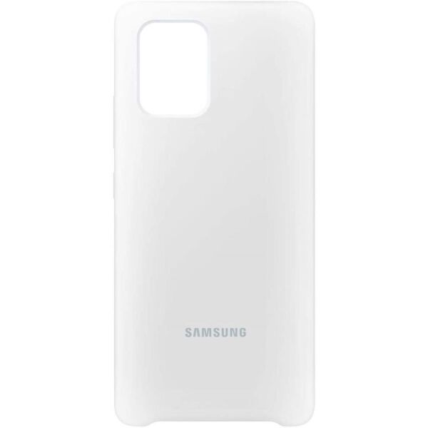 Galaxy S10 Lite ile Uyumlu Silikon Kılıf Beyaz EF-PG770TWEGWW