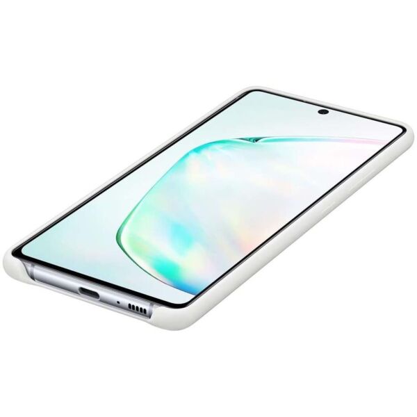 Galaxy S10 Lite ile Uyumlu Silikon Kılıf Beyaz EF-PG770TWEGWW