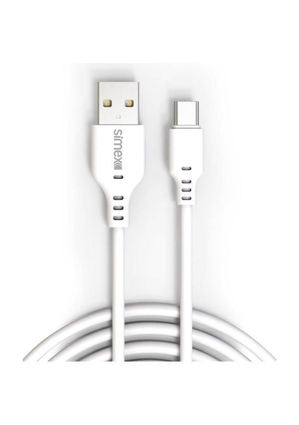Simex Longly Type C Data Kablosu SPK-08 Beyaz 2 metre
