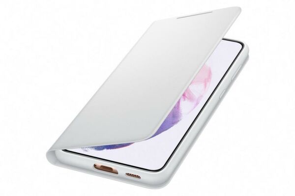 Galaxy S21 Plus / S21 Plus 5G ile Uyumlu LED View Kılıf Açık Gri EF-NG996PJEGTR (Out)