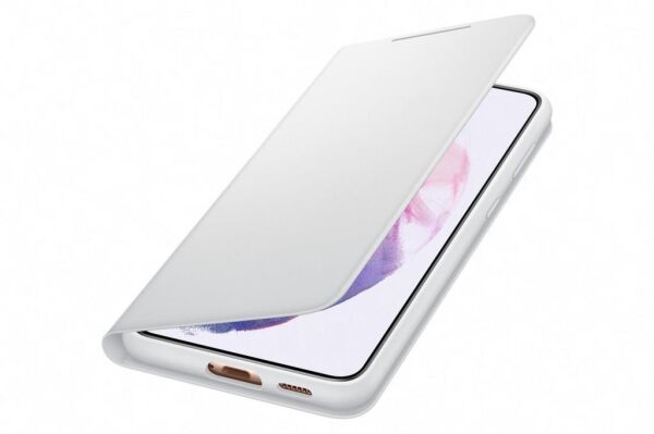 Galaxy S21 Plus / S21 Plus 5G ile Uyumlu LED View Kılıf Açık Gri EF-NG996PJEGTR (Out)