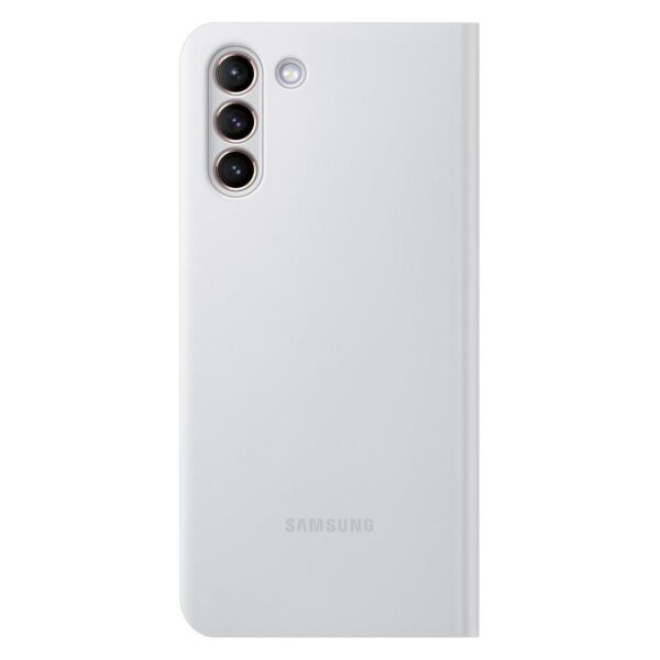 Galaxy S21 Plus / S21 Plus 5G ile Uyumlu LED View Kılıf Açık Gri EF-NG996PJEGTR (Out)